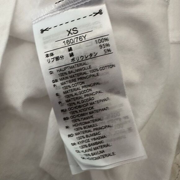 Victoria Beckham X Reebok Womens Tshirt Tee Size XS White Logo Crew Neck Classic - Picture 9 of 9